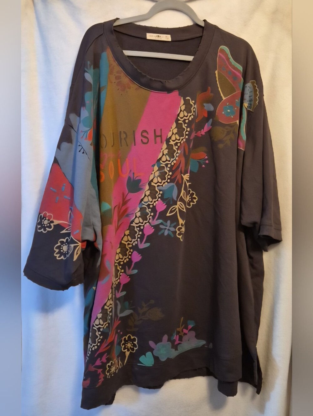 Natural Life One Size Heavy Short Sleeve Shirt Very Large (34x32) Large Bird